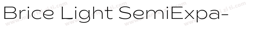 Brice Light SemiExpa字体转换